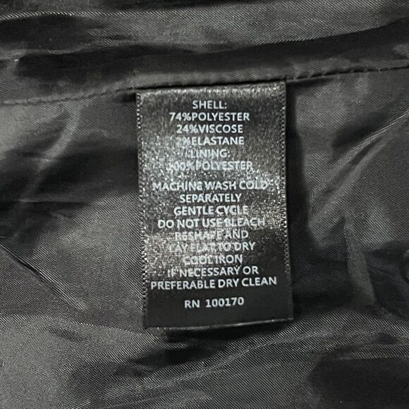 Sandro Studio Small Jacket Snaps Abstract Belted Long Sleeve Lined Ruffled - Picture 7 of 7